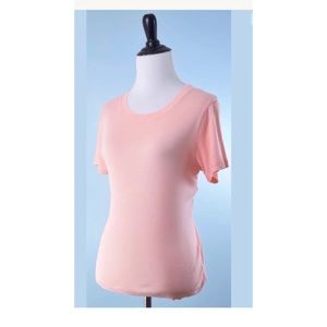 ONE GIRL WHO pink top L